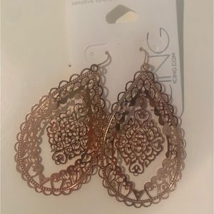 ICING Gold statement earrings